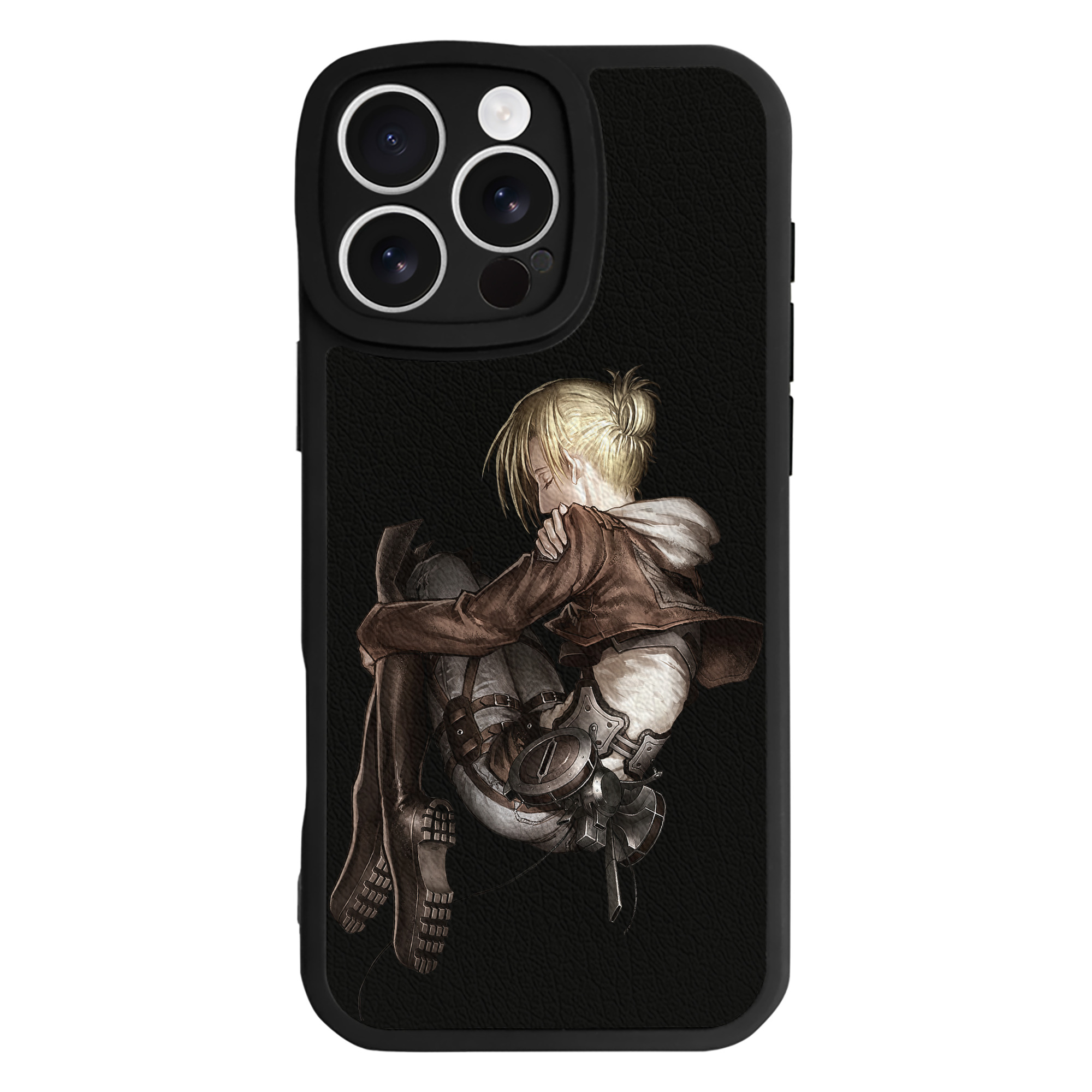 （画像用） 進撃の巨人 アニ・レオンハート Attack on Titan Annie Leonhart 【iPhone 16シリーズ対応】シリコンスマホケース（レザー調） 材質：シリコン